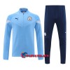 Manchester City Quarter Zip Training Huppari 2022-23 Sininen - Miesten